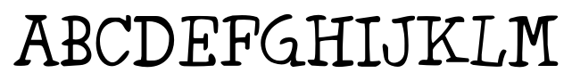 Minya Regular font specimen