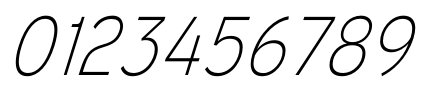 Mixolydian Titling Extra Light Italic character specimen 5