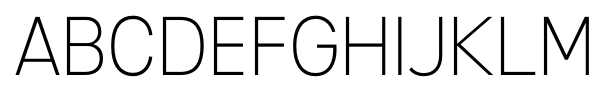 Mixolydian Titling Extra Light font specimen