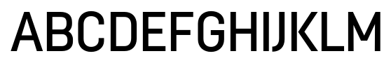 ModernaUnicase Condensed Medium font specimen