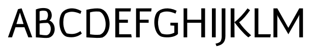 Murena Regular font specimen