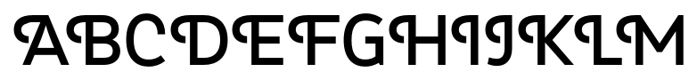Myra 4F Caps Regular font specimen