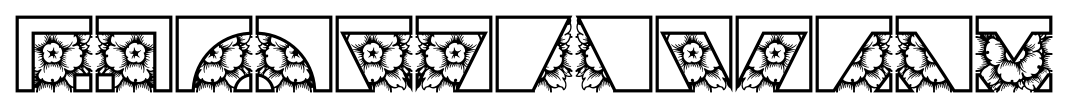 Nepos Build Ne Flowers Outline 40 font specimen