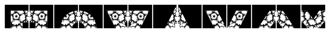 Nepos Build Ne Flowers font specimen
