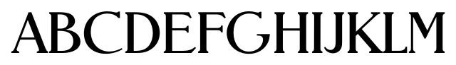 Nevada Serial Regular font specimen