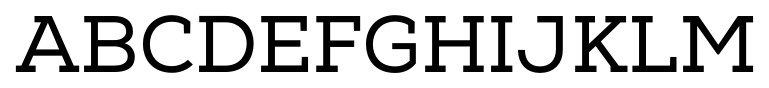 Nexa Slab Regular Free font specimen