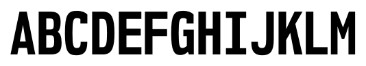 NK57 Monospace Condensed Bold font specimen