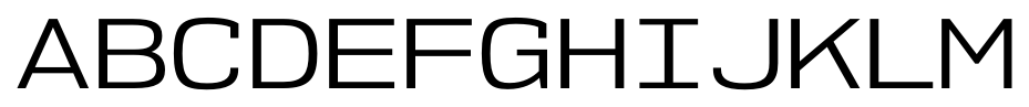 NK57 Monospace Expanded Book font specimen