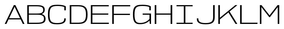 NK57 Monospace Expanded Light font specimen