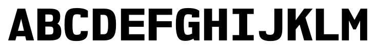 NK57 Monospace Extra Bold font specimen