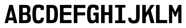 NK57 Monospace Semi Condensed Bold font specimen