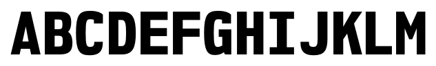 NK57 Monospace Semi Condensed Extra Bold font specimen