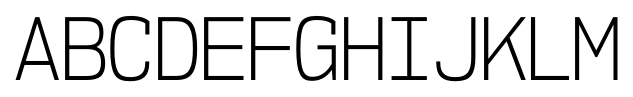 NK57 Monospace Semi Condensed Light font specimen