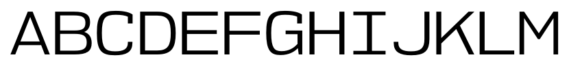 NK57 Monospace Semi Expanded Book font specimen
