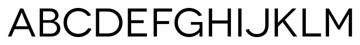 Novecento wide Normal font specimen