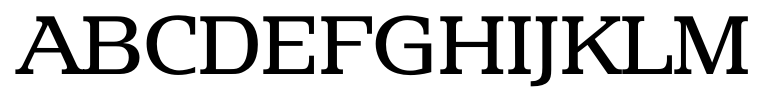 Penthouse Serial Regular font specimen