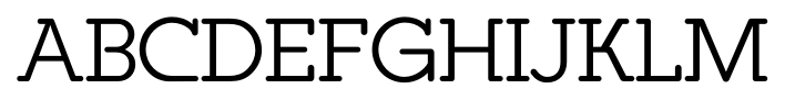 Ponsi Rounded Slab Regular font specimen