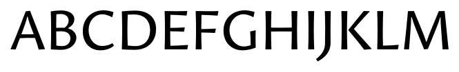 Proza Regular font specimen