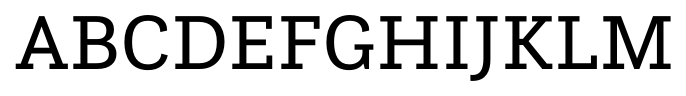 Questa Slab Regular font specimen