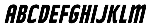 Rakesly Bold Italic font specimen