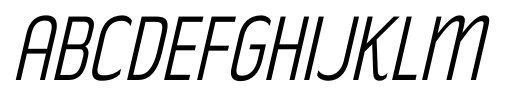 Rakesly Light Italic font specimen
