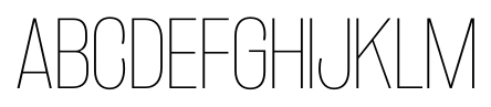 Rakesly Ultra Light font specimen