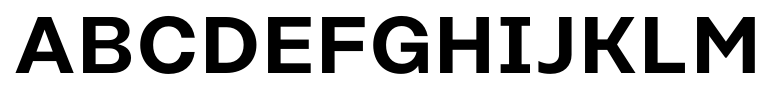 Rational Text DEMO Semi Bold font specimen