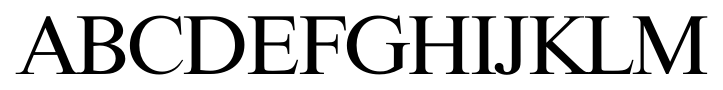 Riccione Serial Regular font specimen
