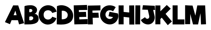 Riffic Bold font specimen