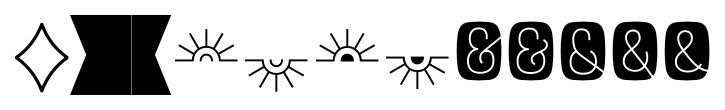 Rockeby Extras Light character specimen 4