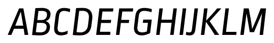 Ropa Sans SC Pro Italic font specimen