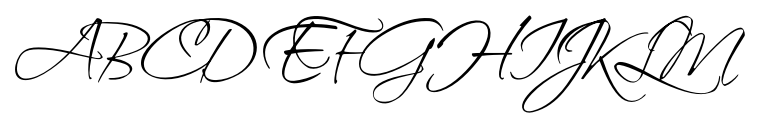 Scriptina Pro Regular font specimen