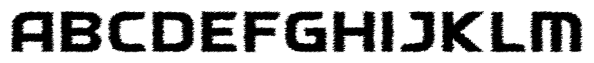SF Hypocrisy Sketched Regular font specimen
