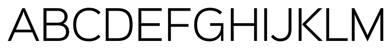 Sinkin Sans 300 Light font specimen