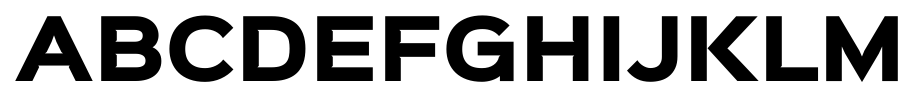 Sinkin Sans 800 Black font specimen