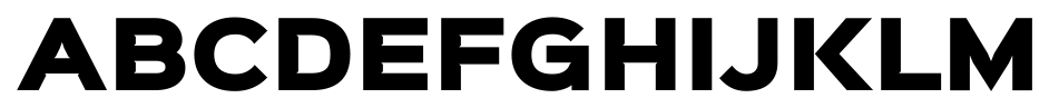 Sinkin Sans 900 X Black font specimen