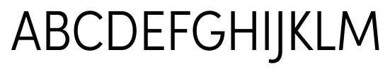 Sofia Pro Condensed Light font specimen