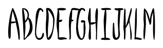 SpillMilk Regular font specimen