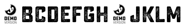 Sucrose Two Bold DEMO font specimen