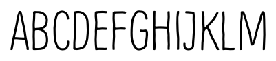 Supernett Condensed Demo Light font specimen