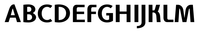 TCC Sans Bold font specimen