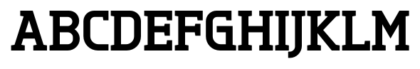 Tertre Extra Bold font specimen