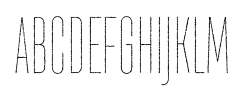 TT Bluescreens Rough DEMO Thin font specimen