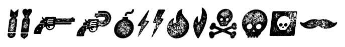 Veneer Low Res Extras Italics font specimen