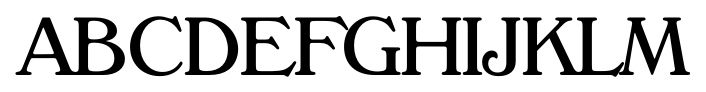 Verona Serial Regular font specimen