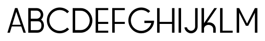 Warsaw 59 Light font specimen