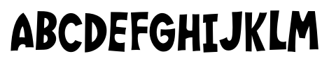 Wee Bairn Regular font specimen
