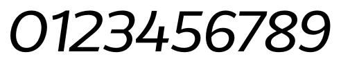 Without Sans Free Medium Italic character specimen 5
