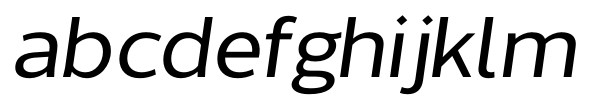Without Sans Free Medium Italic character specimen 3