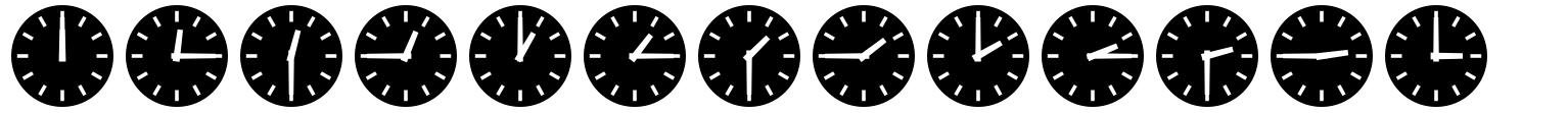 Beaulieu Clocktime Night font specimen